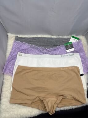 LOT of NEW Underwear Panties Various Colors LARGE ALFANI INC. KLEIN BOYSHORT